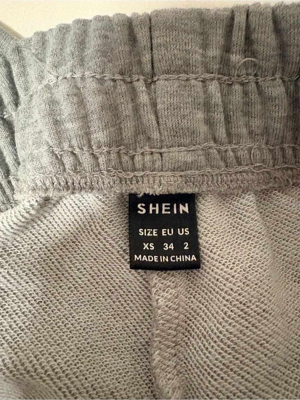SHEIN Light Gray Elastic Waist Casual Shorts